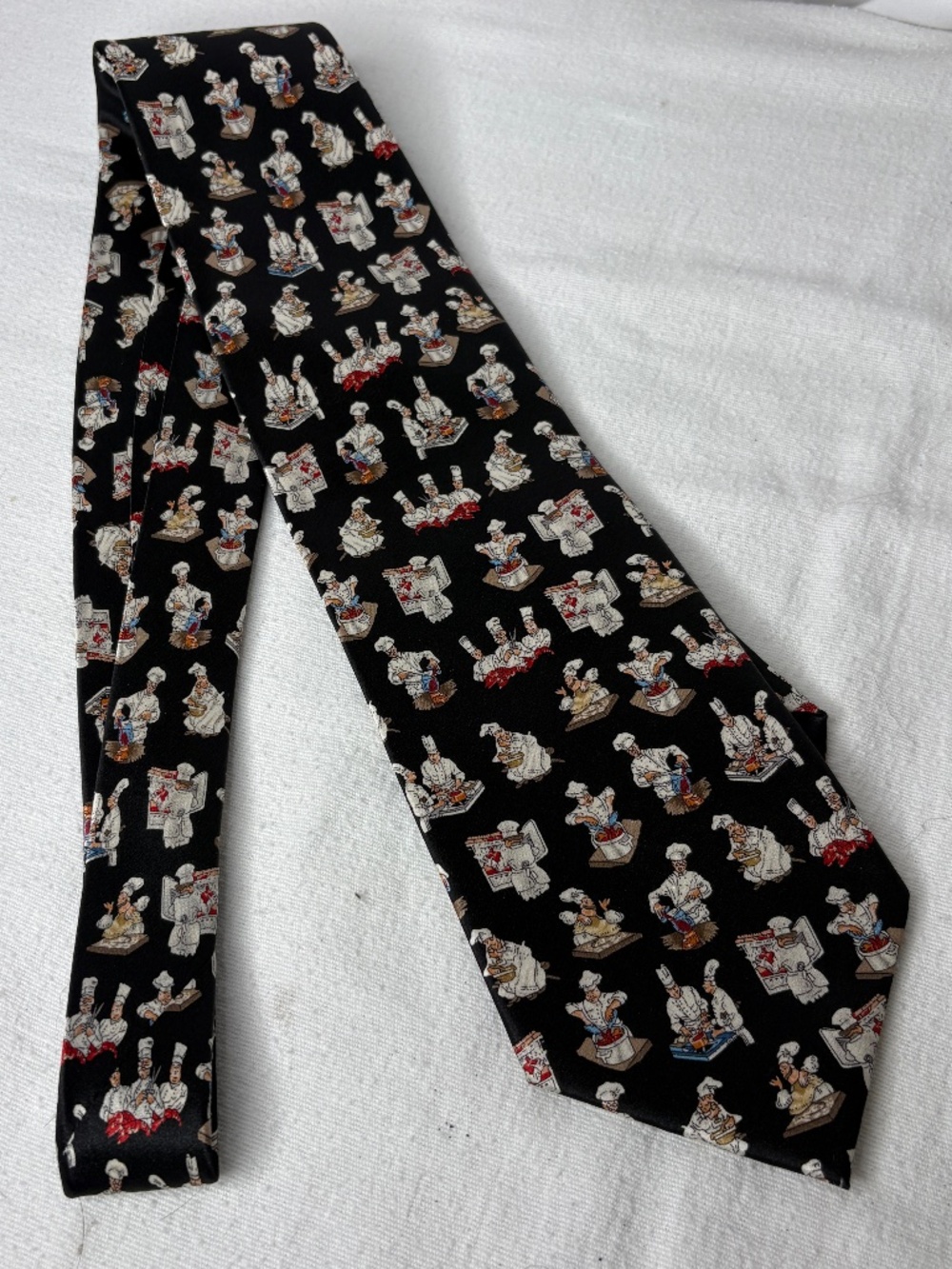 MUSEUM ARTIFACTS Men's All Silk Tie/Necktie Chefs/Cooks Hand Made